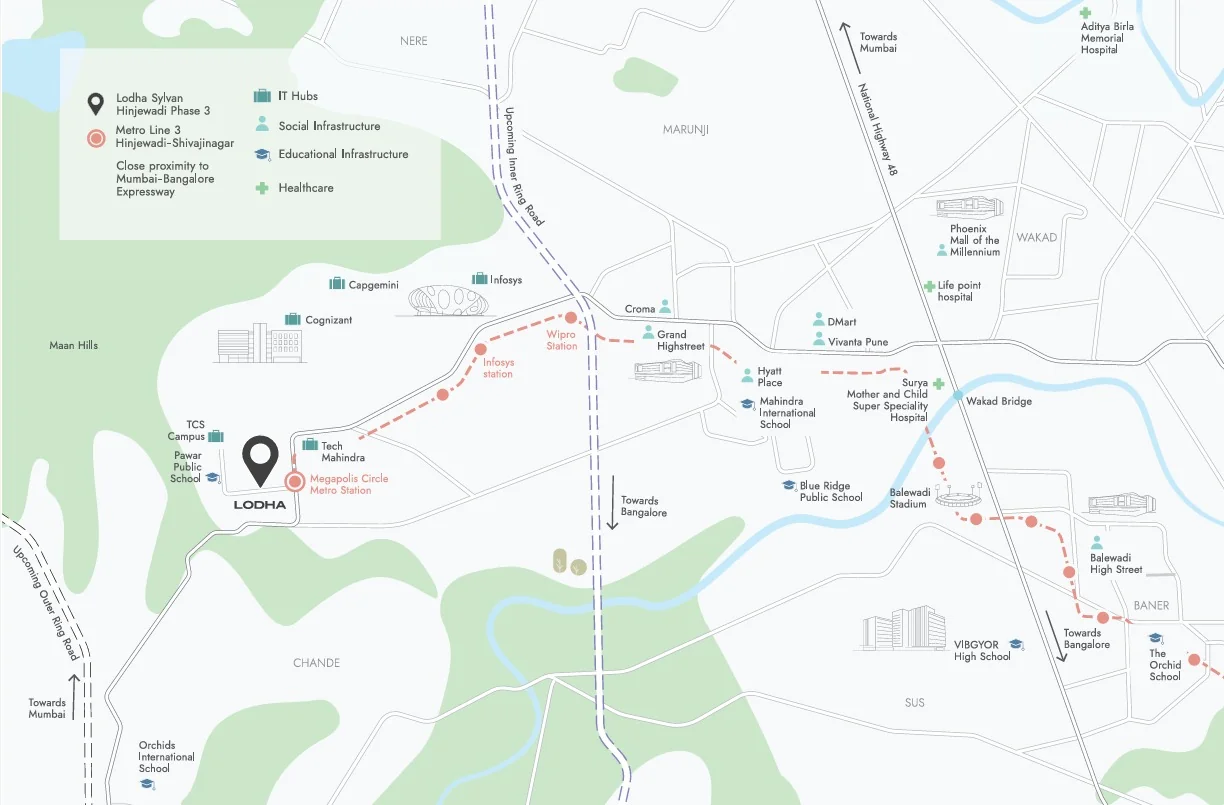Lodha Sylvan location map